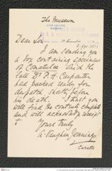 k.k. naturhistorisches Hofmuseum, Intendanzakten 1885-1896 (Hauer), Aktenzahl Z.690/1891, Seite 1